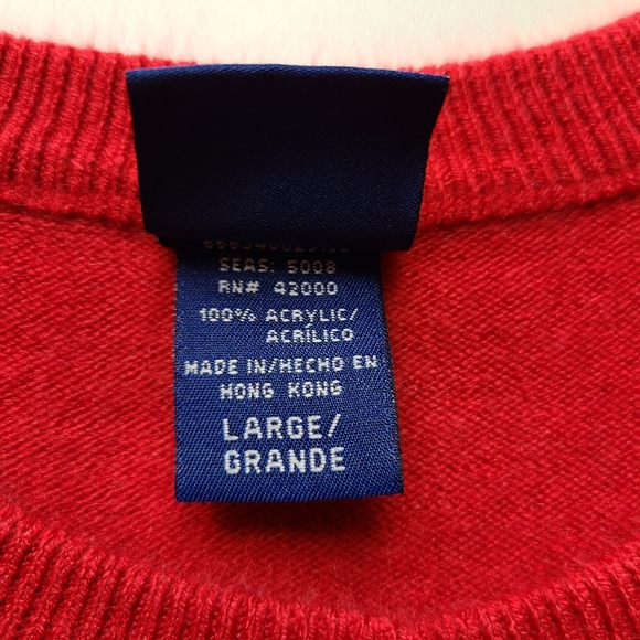 Basic edition floral beaded cardigan red size L - Picture 3 of 9